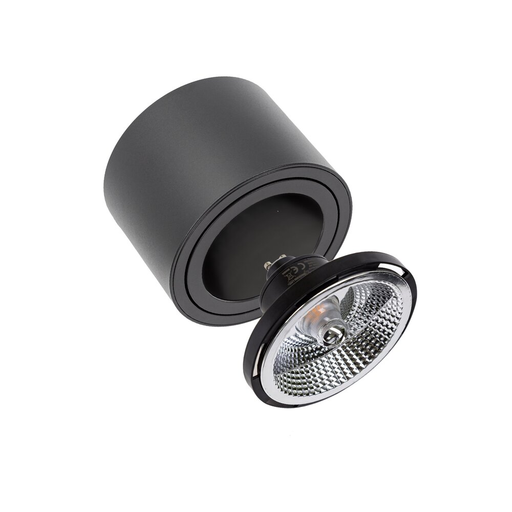 Spectrum LED Deckenspot AR111 230V – Matt Schwarz - exkl. LED Spot
