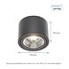 Spectrum LED Deckenspot AR111 230V – Matt Schwarz - exkl. LED Spot