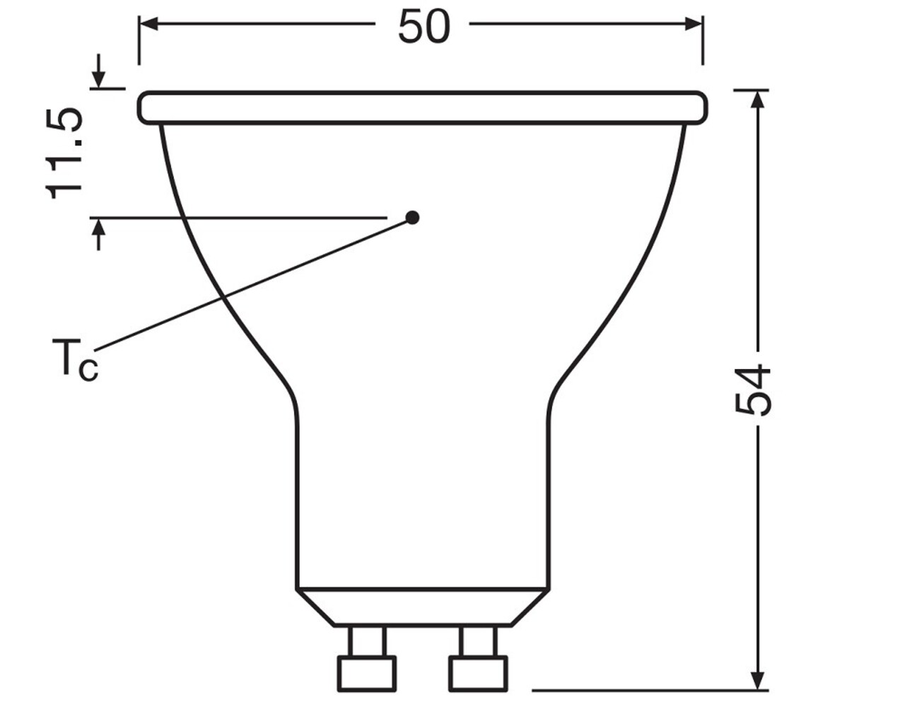 Ledvance LED-Sternreflektor Spot GU10 - PAR16 5.6W 827 Warmweiß | Ersatz 49W