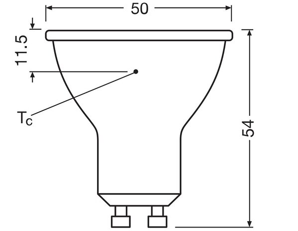 Ledvance LED-Sternreflektor Spot GU10 - PAR16 5.6W 827 Warmweiß | Ersatz 49W