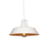 Artdelight LED Einbau- und Deckenleuchten ‚Äì Design & Effizienz NERO Pendelleuchte – E27 – Weiß  Ø45 cm
