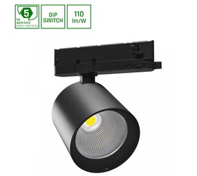 Spectrum LED Schienenstrahler 3-Phasen Artemida 32W-40W 3200lm-3800lm 36D - 3000K | UGR <19