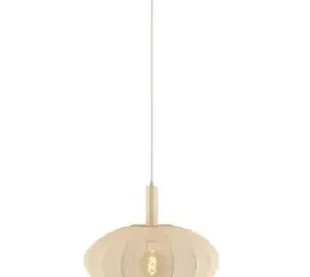 Lucide LED-Beleuchtung  Pendelleuchte E27 Lucide Corina Creme Ø50cm - Höhenverstellbar | Wohnzimmerbeleuchtung