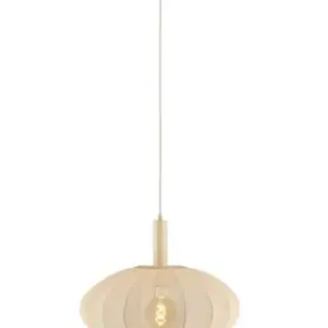 Lucide Pendelleuchte E27 Lucide Corina Creme Ø50cm - Höhenverstellbar | Wohnzimmerbeleuchtung Lucide Pendelleuchte E27 Lucide Corina Creme Ø50cm - Höhenverstellbar | Wohnzimmerbeleuchtung