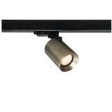 Artdelight LED Einbau- und Deckenleuchten ‚Äì Design & Effizienz Megano 3-Phasen Schienenstrahler GU10 Antik Bronze Aluminium Ø7 cm