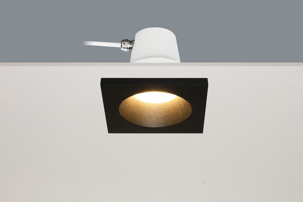 Artdelight Bados Einbaustrahler - GU10 Quadrat - Aluminium Farbe optional