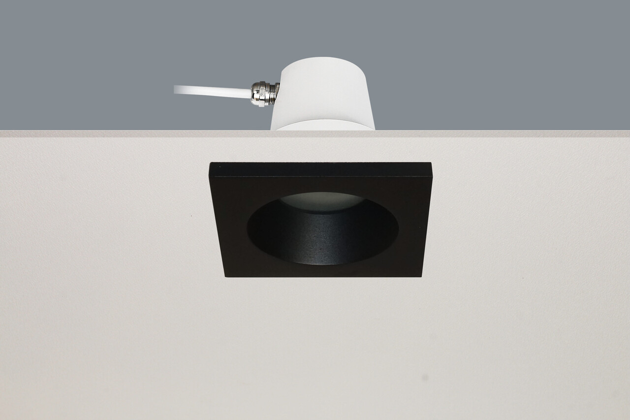 Artdelight Bados Einbaustrahler - GU10 Quadrat - Aluminium Farbe optional