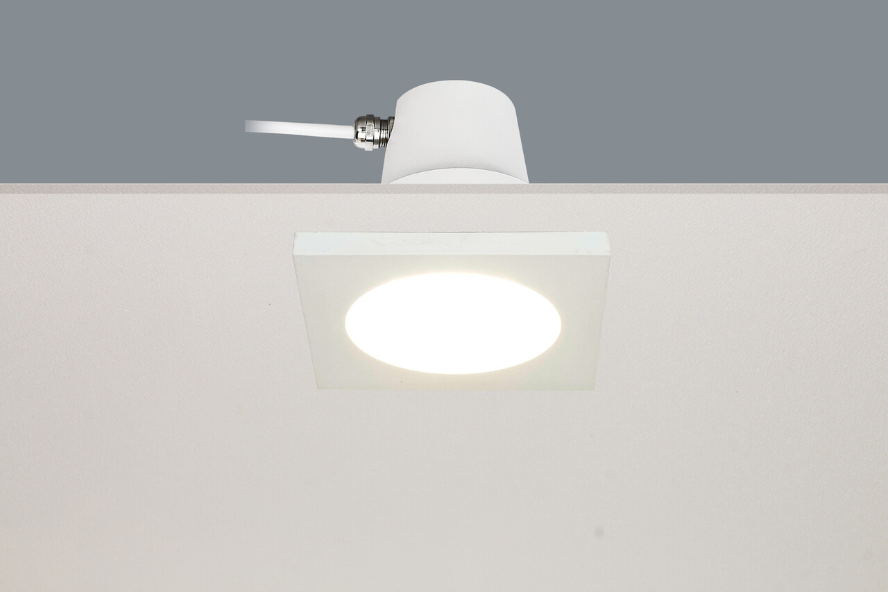 Artdelight Bados Einbaustrahler - GU10 Quadrat - Aluminium Farbe optional