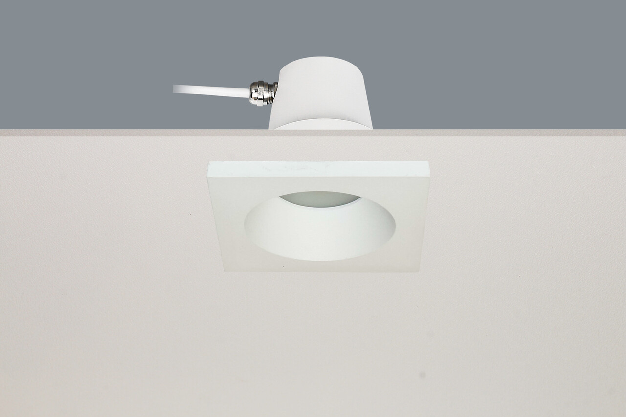 Artdelight Bados Einbaustrahler - GU10 Quadrat - Aluminium Farbe optional