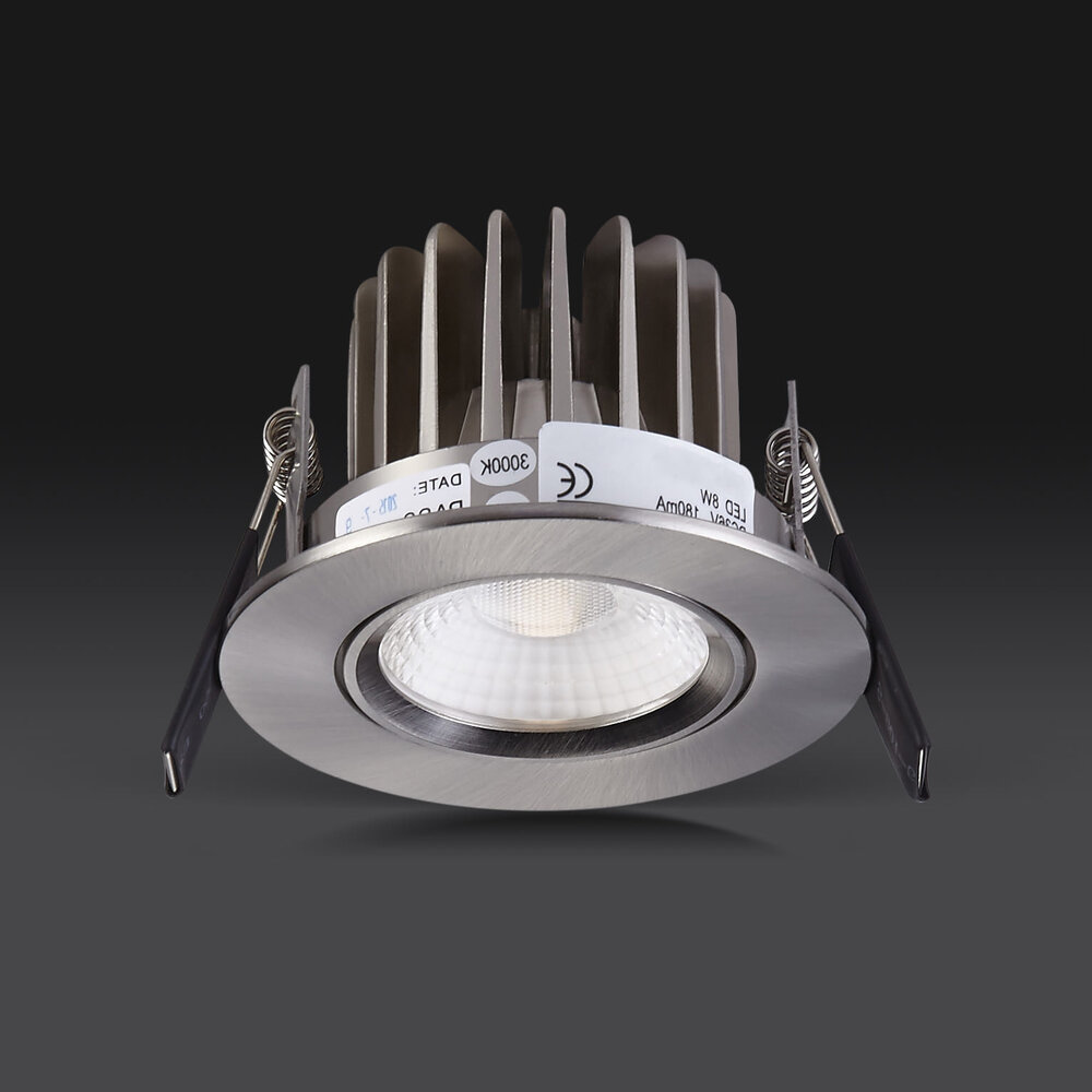 Artdelight Venice 2808 LED Einbaustrahler - 8W 2700K Warmweiß  Aluminium - Frabe optional