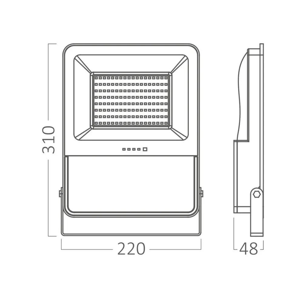 Brayton LED-Solarstrahler inkl. Sensor – 50 W, 1800 lm – Einstellbare Lichtfarbe – Schutzart IP65