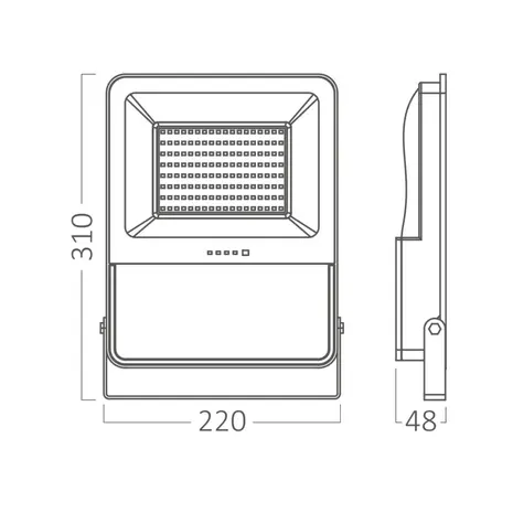 Brayton LED-Solarstrahler inkl. Sensor – 50 W, 1800 lm – Einstellbare Lichtfarbe – Schutzart IP65