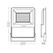 Brayton LED-Solarstrahler inkl. Sensor – 50 W, 1800 lm – Einstellbare Lichtfarbe – Schutzart IP65