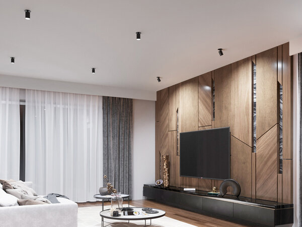 Kanlux – Zuverlässige LED- und Elektrobeleuchtung LED GU10 Deckenspot schwenkbar Schwarz rund - für 1 LED GU10 Spot