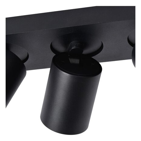 Lucide LED-Beleuchtung  LED-Deckenstrahler Megano– Dimmbar bis warmweiß – GU10 – 3 x 5 W, 2200 K/3000 K – Stahl