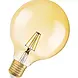 Ledvance LED-Lampe – E27 – Dimmbares Glühwendel-Design, Vintage-Globe 55 – 6,5 W, 725 lm, 2400 K, extra warmweißes Licht