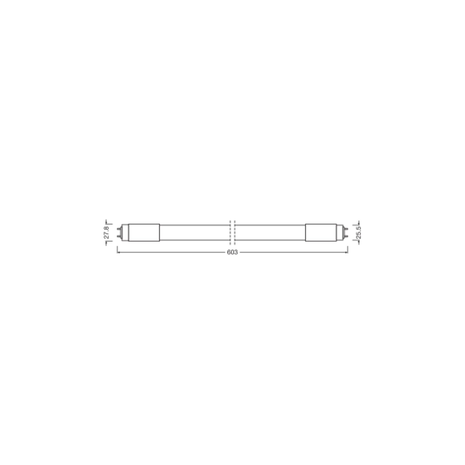 Ledvance LED Röhre T8 (HF) Standard Output 8W 900lm - 840 Kaltweiß | 60cm - Ersatz für 18W