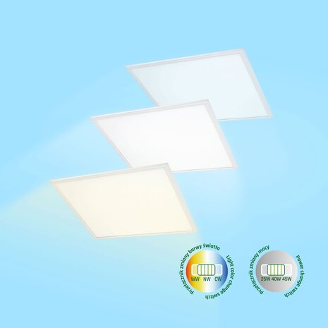 Spectrum LED-Panel Algine Highlum Hintergrundbeleuchtung 45W-25W | 5400lm-3000lm | 830-840-860 CCT | 62x62cm - UGR <19 Spectrum LED-Panel Algine Highlum Hintergrundbeleuchtung 45W-25W | 5400lm-3000lm | 830-840-860 CCT | 62x62cm - UGR <19