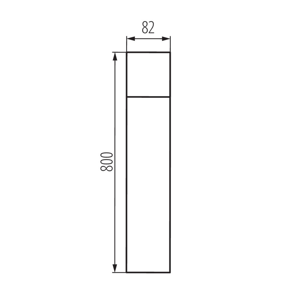 Kanlux – Zuverlässige LED- und Elektrobeleuchtung Kanlux Varda 80 Wegeleuchte E27 - IP44 Anthrazit E27/20W/230V