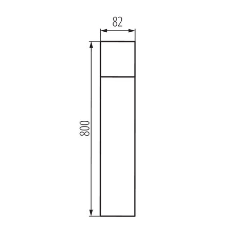 Kanlux – Zuverlässige LED- und Elektrobeleuchtung Kanlux Varda 80 Wegeleuchte E27 - IP44 Anthrazit E27/20W/230V