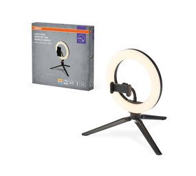 LED-Ringlicht mit Stativ - 190 mm USB-Anschluss dimmbar 10W | 3000–5800 K - 400–500 lm