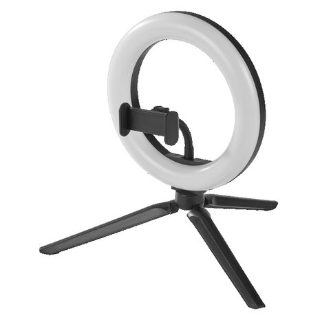 LED-Ringlicht mit Stativ - 190 mm USB-Anschluss dimmbar 10W | 3000–5800 K - 400–500 lm LED-Ringlicht mit Stativ - 190 mm USB-Anschluss dimmbar 10W | 3000–5800 K - 400–500 lm