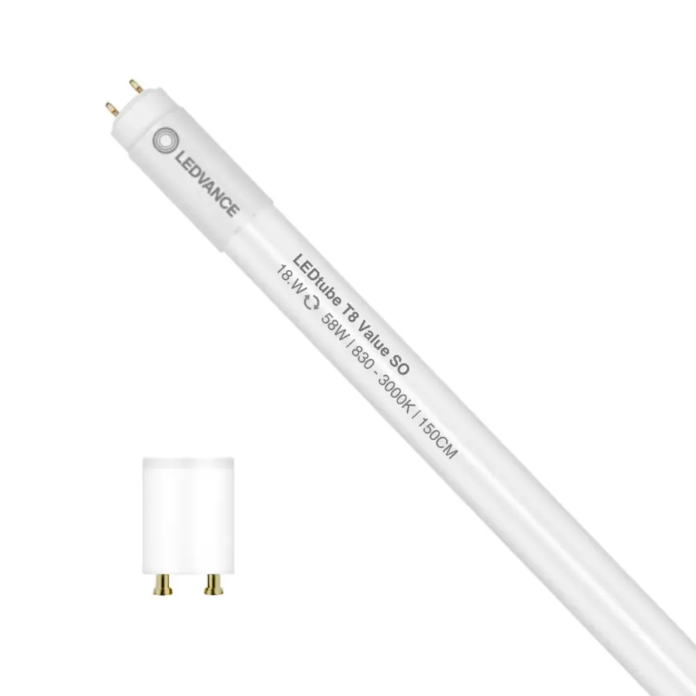 Ledvance LED T8 Röhre 150cm 18,3W 2000lm 3000K Warmweiß EM/Mains Standard Output