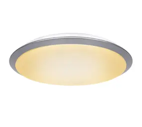 Aigostar LED-Leuchten LED Deckenleuchte Rund Silber - 24W - 1800lm 3000K Warmweiß