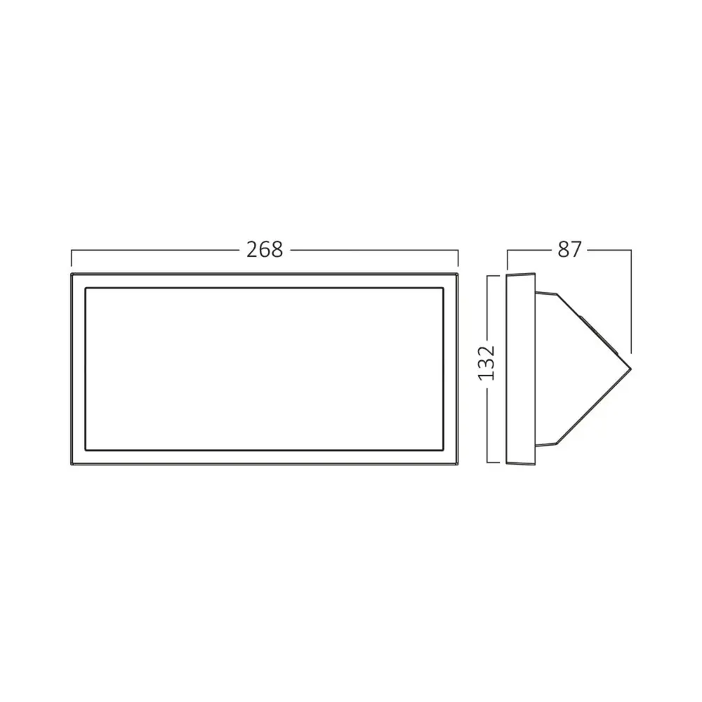 Brayton LED Außenwandleuchte 20W - 2000lm CCT - IP65 Schwarz Brayton LED Außenwandleuchte 20W - 2000lm CCT - IP65 Schwarz