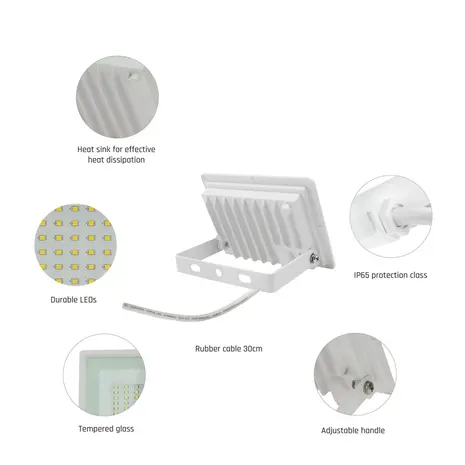 Spectrum LED Noctis Lux 3 Floodlight 20W - 4000K 2000lm Weiß Spectrum LED Noctis Lux 3 Floodlight 20W - 4000K 2000lm Weiß