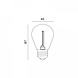 Kobi LED-Leuchten – Effizient & Zuverlässig LED-Glühfadenlampe, Kugelform ST45 – E27-Fassung – 1 W – 2700 K, warmweißes Licht Kobi LED-Leuchten – Effizient & Zuverlässig LED-Glühfadenlampe, Kugelform ST45 – E27-Fassung – 1 W – 2700 K, warmweißes Licht