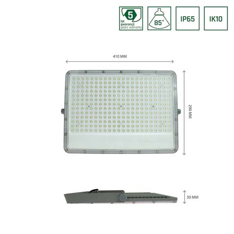 Spectrum LED Strahler NOCTIS MAX - 200W - 4000K Neutralweiß - 17500Lm Spectrum LED Strahler NOCTIS MAX - 200W - 4000K Neutralweiß - 17500Lm