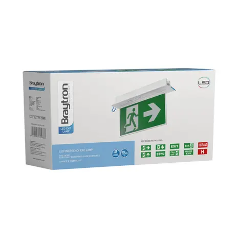 Brayton LED Notbeleuchtung Einbau 2W 150Lm 6500K - 3 Stunden Autonomie | Ohne Piktogramm Brayton LED Notbeleuchtung Einbau 2W 150Lm 6500K - 3 Stunden Autonomie | Ohne Piktogramm