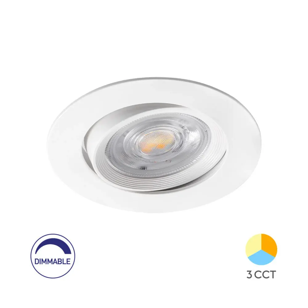 Brayton LED Einbauspot 7W Dimmbar CCT - Ø82mm - Ausschnitt Ø70mm - Weiß Brayton LED Einbauspot 7W Dimmbar CCT - Ø82mm - Ausschnitt Ø70mm - Weiß