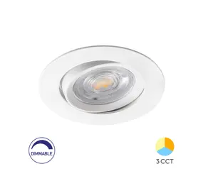 Brayton LED Einbauspot 7W Dimmbar CCT - Ø82mm - Ausschnitt Ø70mm - Weiß Brayton LED Einbauspot 7W Dimmbar CCT - Ø82mm - Ausschnitt Ø70mm - Weiß