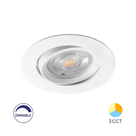 Brayton LED Einbauspot 7W Dimmbar CCT - Ø82mm - Ausschnitt Ø70mm - Weiß Brayton LED Einbauspot 7W Dimmbar CCT - Ø82mm - Ausschnitt Ø70mm - Weiß