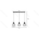 Aigostar LED Retro Pendelleuchte Schwarz 3xE27 - 110cm Hoch Aigostar LED Retro Pendelleuchte Schwarz 3xE27 - 110cm Hoch
