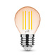 Smoking Acc. International Kft. LED Filament Amber G45 E27 4W 300Lm - 1800K Extra Warmweiß - 320° | Dimmbar Smoking Acc. International Kft. LED Filament Amber G45 E27 4W 300Lm - 1800K Extra Warmweiß - 320° | Dimmbar