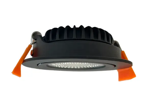 LCB LED-Beleuchtung Innovatives Design, hochwertige Technik & schnelle Lieferung! LED Einbauspot Schwarz 5W Dim to Warm 1800K-2800K - IP65 | Dimmbar | Ø85mm
