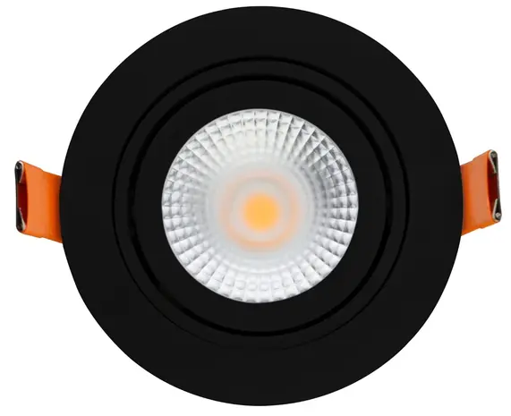 LCB LED-Beleuchtung Innovatives Design, hochwertige Technik & schnelle Lieferung! LED Einbauspot Schwarz 5W 420Lm Dim to Warm 1800K-2800K - IP65 | Ø95mm | Dimmbar
