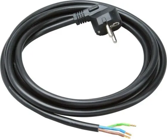 Sollux Lighting Anschlusskabel mit Winkelstecker 5m - H03VV-F 3G0,75mm² - Schwarz Sollux Lighting Anschlusskabel mit Winkelstecker 5m - H03VV-F 3G0,75mm² - Schwarz