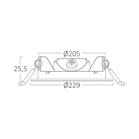 Brayton LED Einbaustrahler 18W 1760Lm CCT - Ø229mm - IP40 - Rund Brayton LED Einbaustrahler 18W 1760Lm CCT - Ø229mm - IP40 - Rund