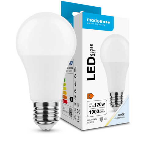 Modee Lighting LED Lampe E27 A65 18,5W 6000K 1900lm – 120W Ersatz Modee Lighting LED Lampe E27 A65 18,5W 6000K 1900lm – 120W Ersatz