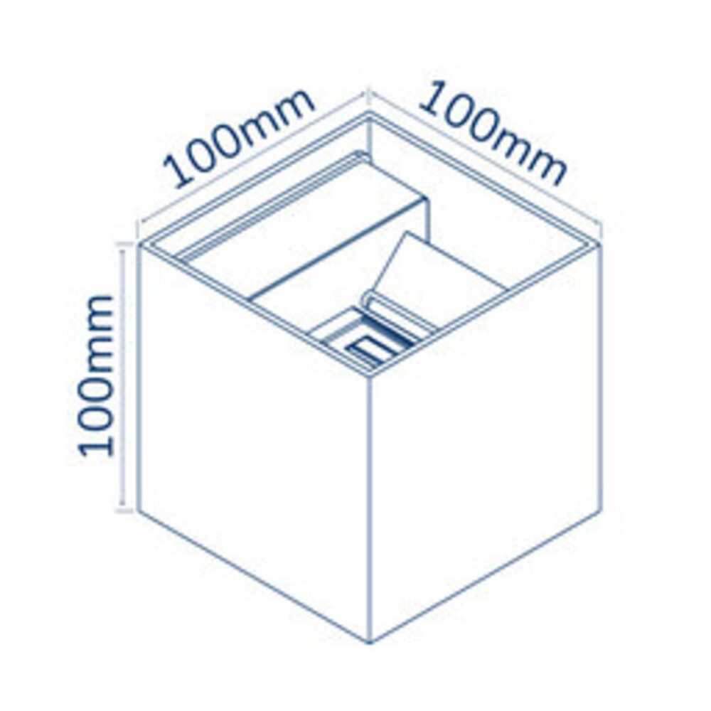 Led line LED Wandleuchte Schwarz 2x3W 3000K - Up & Down - IP65 | PVC Led line LED Wandleuchte Schwarz 2x3W 3000K - Up & Down - IP65 | PVC