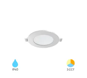 Brayton LED Einbaustrahler Rund 3W 220Lm CCT IP40 Ø60mm Ausschnitt Brayton LED Einbaustrahler Rund 3W 220Lm CCT IP40 Ø60mm Ausschnitt