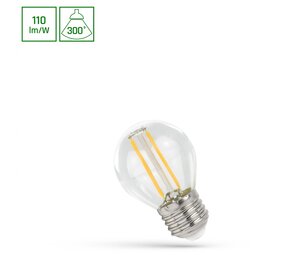 Spectrum LED Fadenlampe G45 - E27 Sockel - 1W entspricht 10W - 4000K Neutralweiß Spectrum LED Fadenlampe G45 - E27 Sockel - 1W entspricht 10W - 4000K Neutralweiß