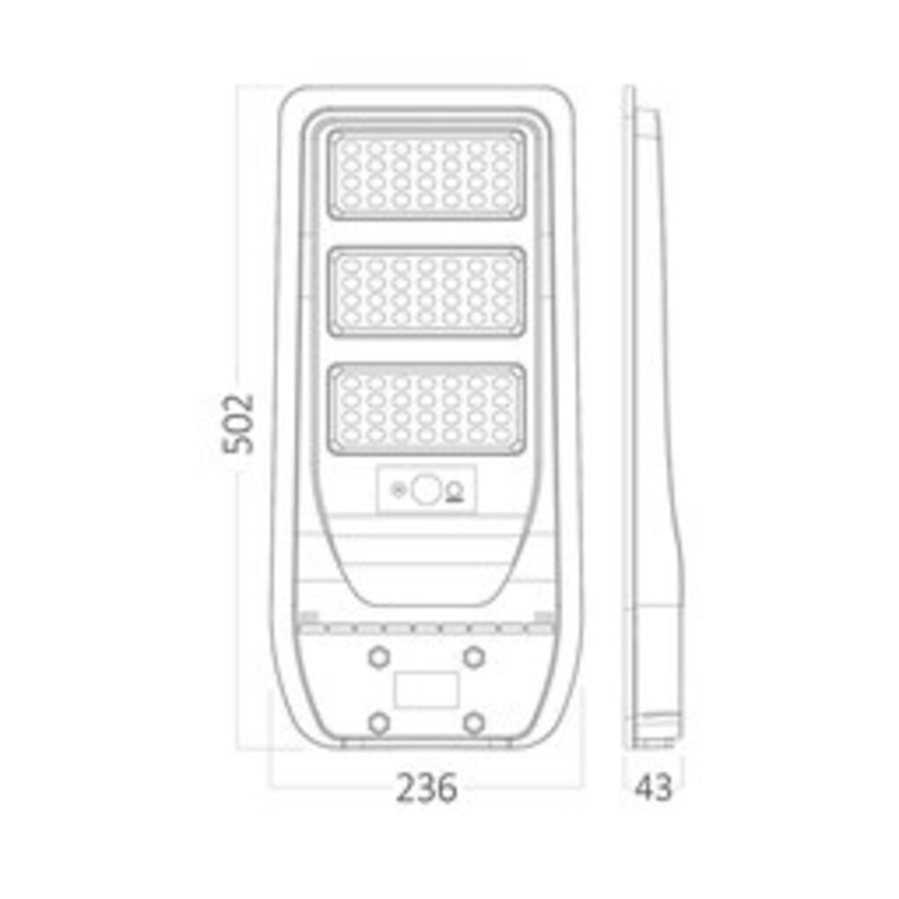 Brayton LED Solar Straßenleuchte 100W mit Sensor – Solar Außenbeleuchtung Brayton LED Solar Straßenleuchte 100W mit Sensor – Solar Außenbeleuchtung