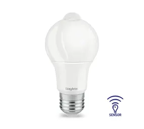 Brayton LED-Lampe mit Bewegungsmelder - E27 A60 - 9 W 806 lm - 3000 K 830 Brayton LED-Lampe mit Bewegungsmelder - E27 A60 - 9 W 806 lm - 3000 K 830