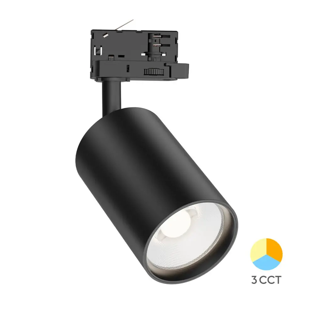 Brayton LED 3-Phasen Schienenstrahler 30W 2960Lm CCT Schwarz 3in1