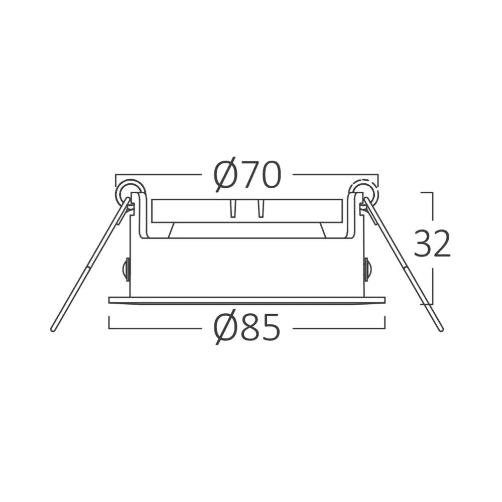 Brayton LED Einbaustrahler Beta Rund Schwenkbar Ø85mm Mattschwarz Brayton LED Einbaustrahler Beta Rund Schwenkbar Ø85mm Mattschwarz